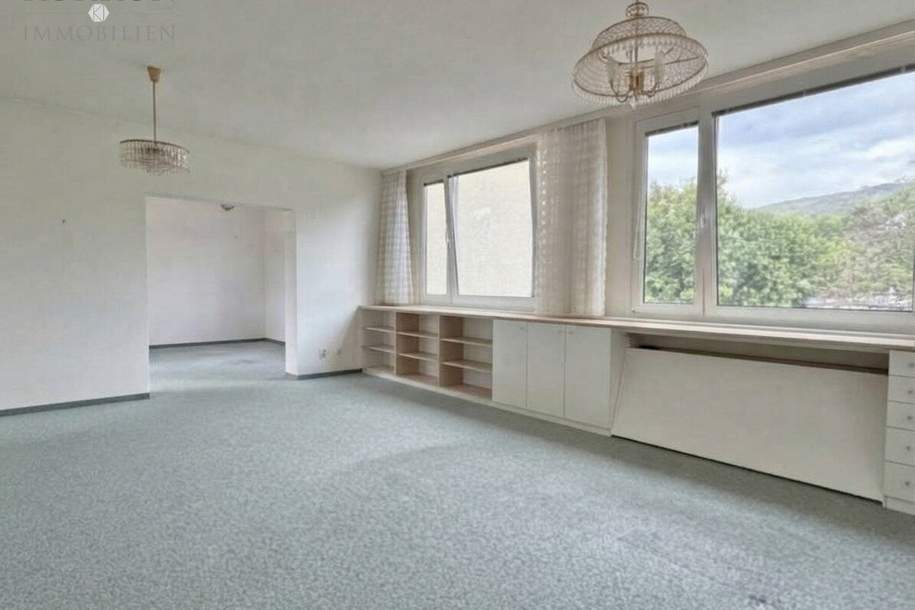 Ruhig wohnen mit Grünblick: 3,5-Zimmer-Wohnung mit Loggia & eigener Garage in Bad Vöslau, Wohnung-kauf, 221.000,€, 2540 Baden