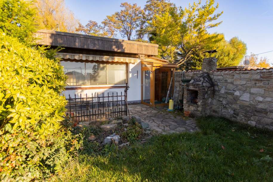 Alte Donau: Kleingartengrundstück mit Altbestand und Entwicklungspotenzial, Grund und Boden-kauf, 475.000,€, 1220 Wien 22., Donaustadt