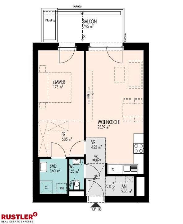 Über den Dächern von Graz – 2-Zimmer-Wohnung mit Morgensonne &amp; Balkon