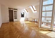 ZELINKAGASSE, DACHGESCHOSS, klimatisierte 157 m2 Maisonette mit 18 m2 Terrasse, 4 Zimmer, Küche, Wintergarten, 2 Bäder, Börse-Nähe