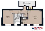 Komfortable 2-Zimmer-Wohnung mit Tiefgarage und Lift zur Miete