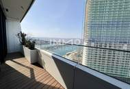 Fantastischer Erstbezug mit durchdachtem Grundriss, Balkon und Sonnenuntergang (Doorman, Gym, Pool, Lounges)