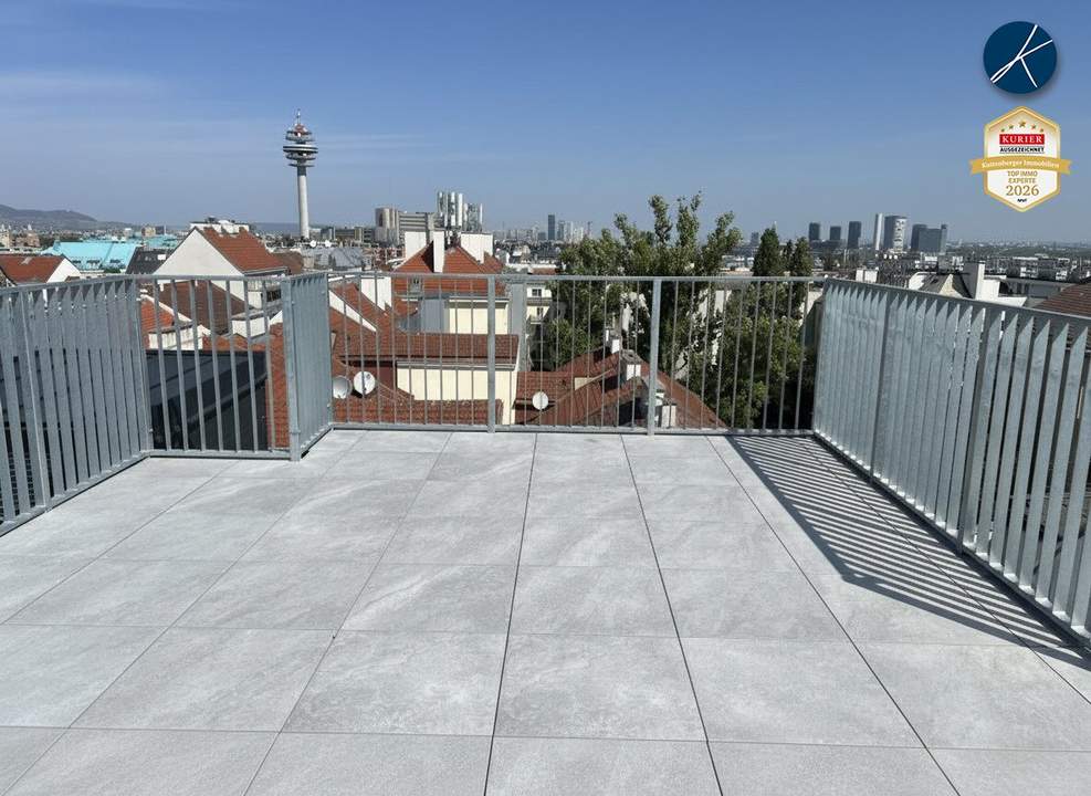 U1 Nähe: HOCHWERTIGE ERSTBEZÜGE - IN DEN DACHGESCHOSSEN MIT TERRASSEN, BALKONEN, LOGGIEN