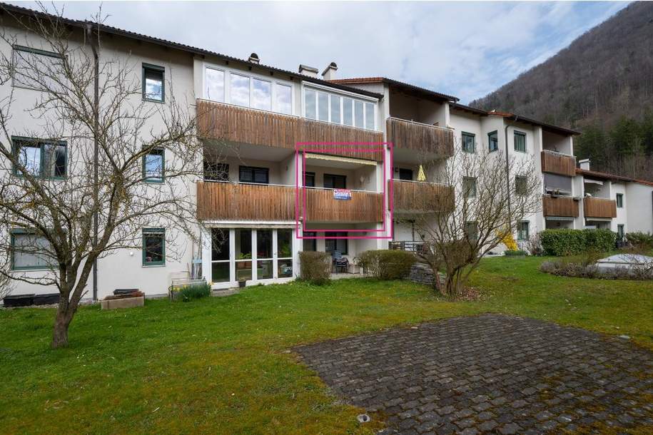 Gepflegte Wohnung mit Küche, Loggia und TG-Stellplatz in zentraler Lage!, Wohnung-kauf, 198.000,€, 4452 Steyr-Land