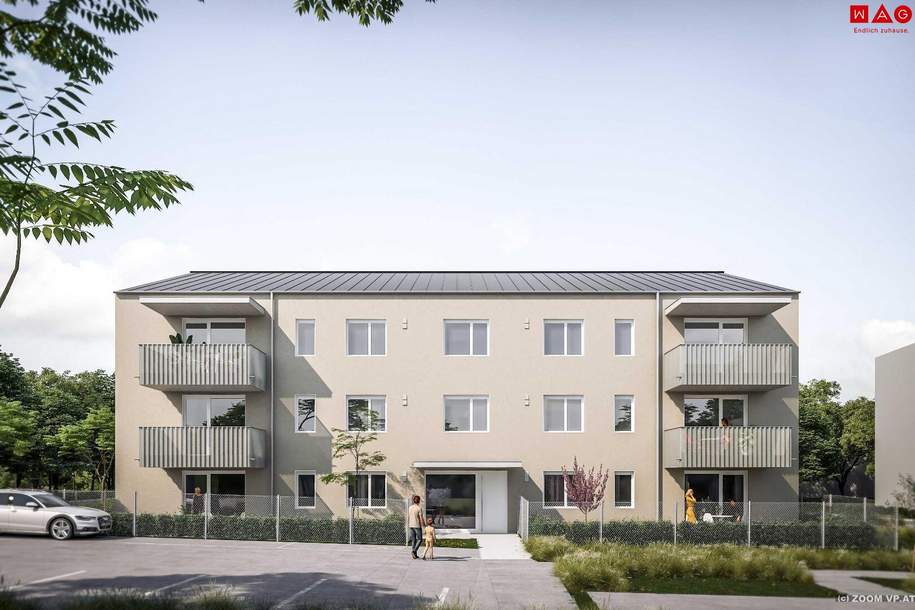 ZWEITBEZUG NEUBAU - mit Balkon naturnahes, komfortables und sicheres Wohnen, ab November verfügbar !, Wohnung-miete, 557,20,€, 4551 Kirchdorf an der Krems