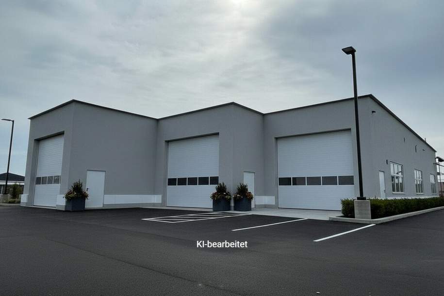 LKW Werkstatt/Halle PROVISIONSFREI!! mit 2 gut beleuchteten Dachkuppeln und Sektionaltor 25m lang T3, Gewerbeobjekt-miete, 1.850,00,€, 2601 Wiener Neustadt(Land)