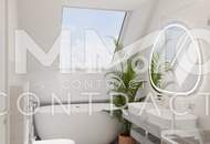 Außergewöhnliche Architektur im Neubau mit hohen Decken! 2 Terrassen auf Wohnebene! Provisionsfrei