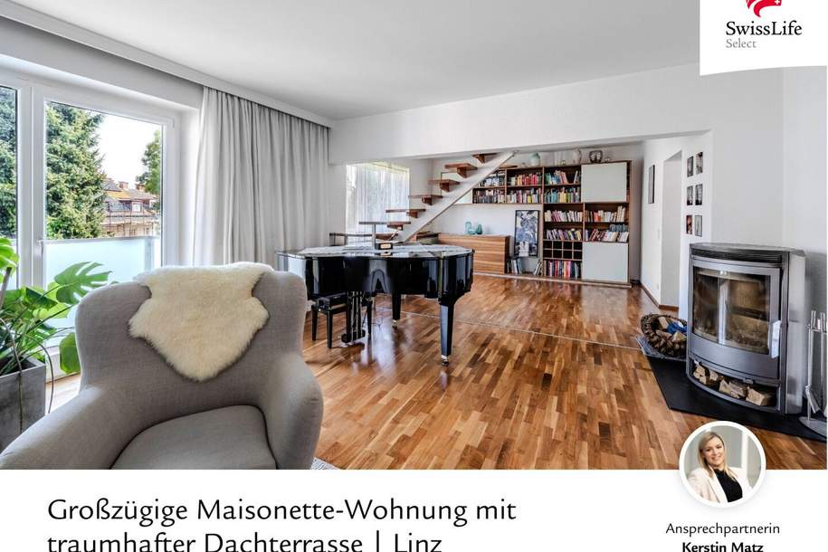 Großzügige &amp; stilvolle Maisonette mit sonniger Dachterrasse, Wohnung-kauf, 649.000,€, 4020 Linz(Stadt)
