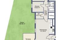 Charmante 4-Zimmer Wohnung mit 140 m² Garten in Leesdorf