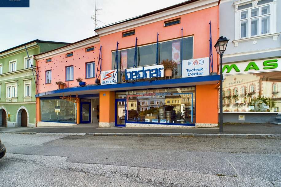 MIETEN Sie Ihre Büro, Verkaufs- od. Praxisfläche am Hauptplatz in Waidhofen a.d. Thaya, Gewerbeobjekt-miete, 939,27,€, 3830 Waidhofen an der Thaya