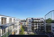 Ausblick bis Donauturm und DC Tower - Dachgeschoßwohnung mit Balkon