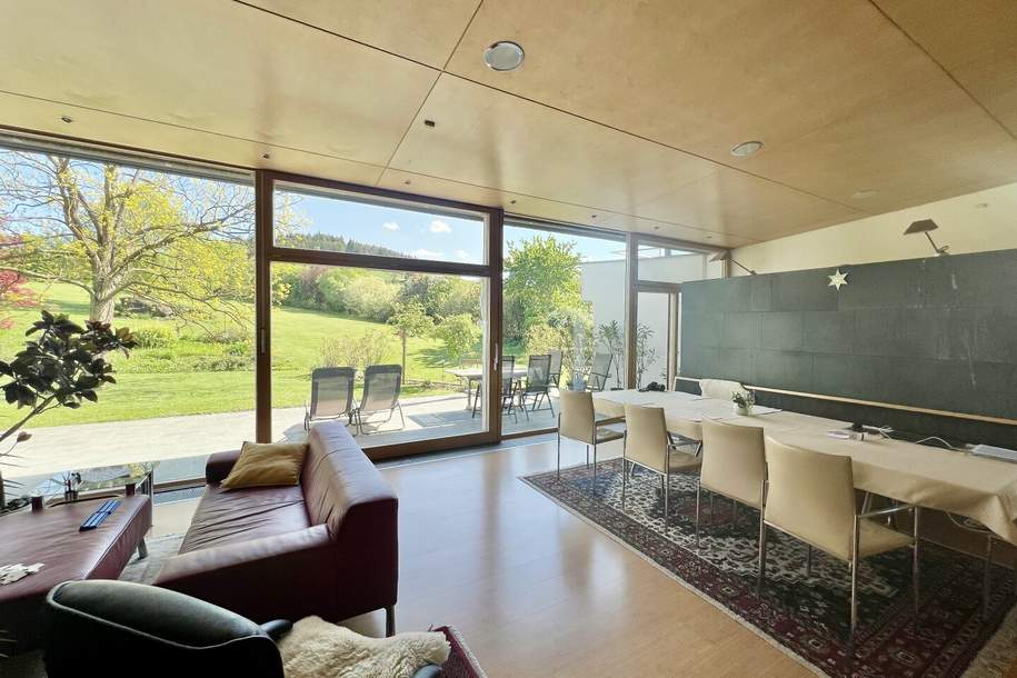 Architekten-Villa in traumhafter Landschaft – ein Rückzugsort mit höchster Wohnqualität., Haus-kauf, 780.000,€, 7442 Oberpullendorf