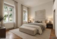 Zu Fuß zum Rochusmarkt & Donaukanal | Großzügiger Altbau mit ca. 3,60 m Raumhöhe | Separate Küche inkl. Küchenzeile | Hofseitiges Schlafzimmer mit Grünblick