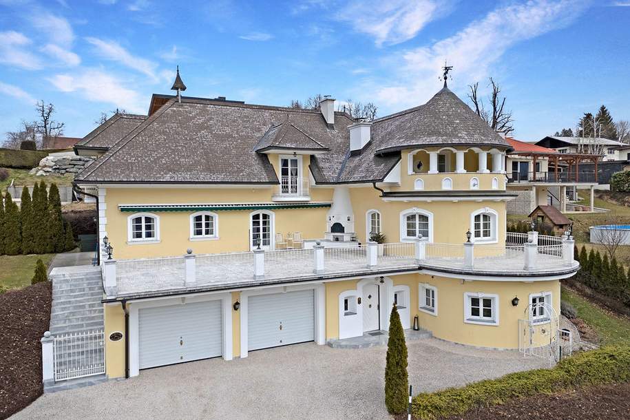 Elegante Landhausvilla in traumhafter Ruhe &amp; Aussichtslage im Rosental, Haus-kauf, 9071 Klagenfurt Land