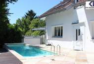 360° TOUR // REPRÄSENTATIVES EINFAMILIENHAUS mit POOL &amp; sonnigem GARTEN