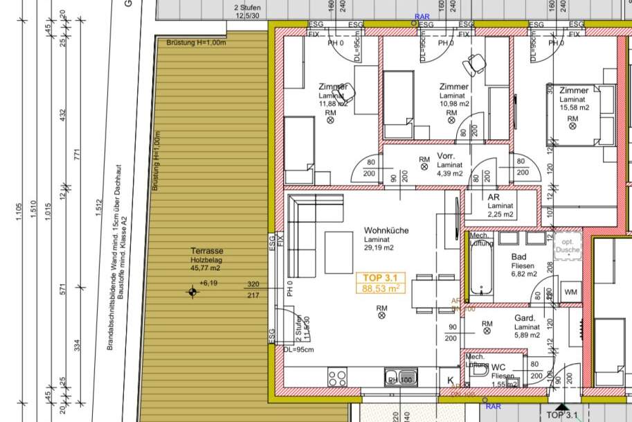 BESTER PREIS !! wunderschöne 4 Zimmer Wohnung mit Terrasse, Wohnung-kauf, 299.999,€, 2293 Gänserndorf