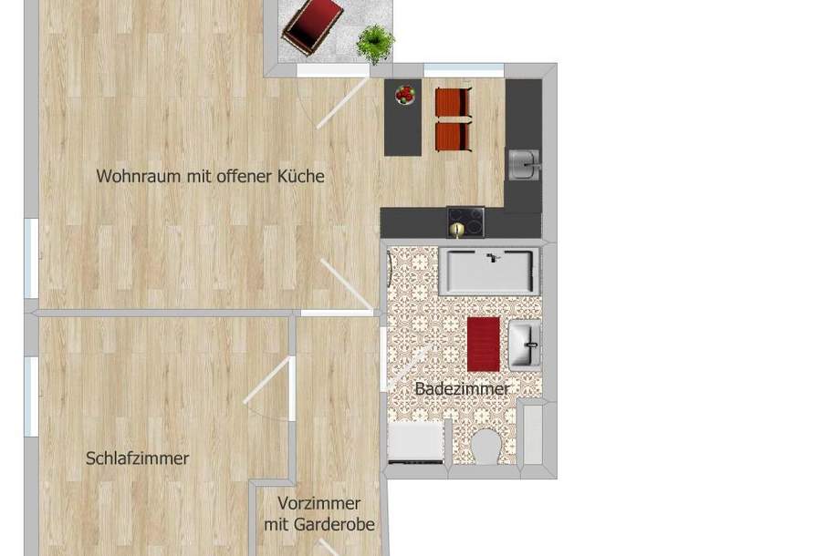 FEINE GRÜNRUHELAGE INKL. TIEFGARAGENSTELLPLATZ - BEGEISTERN LASSEN, EINZIEHEN ODER GUT VERMIETEN, Wohnung-kauf, 357.000,€, 1160 Wien 16., Ottakring