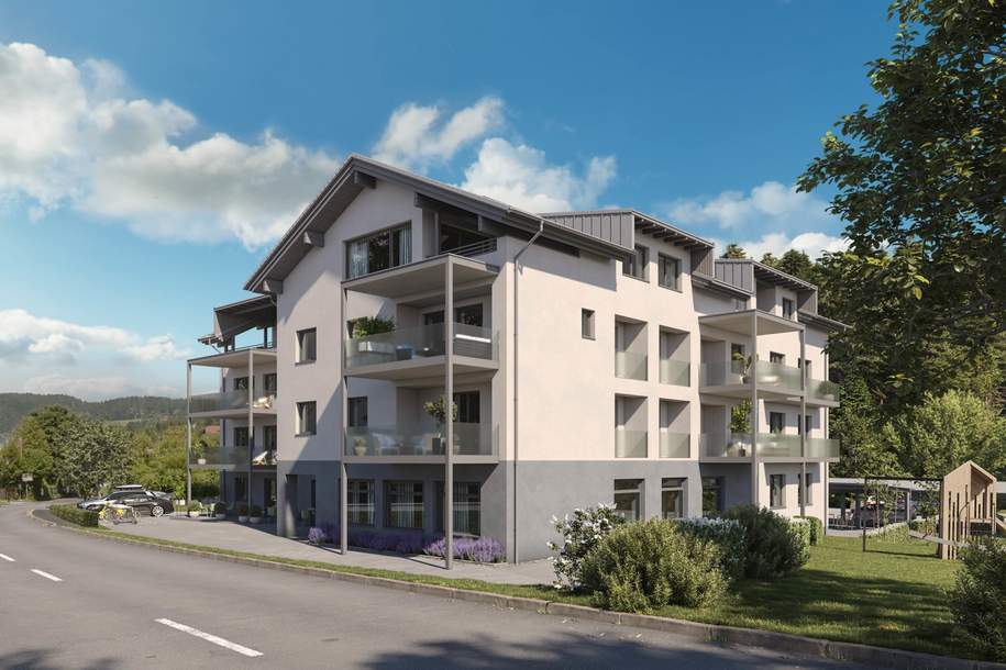 WEITBLICK! - 4-Zimmer-Erstbezugswohnung in Aussichtslage von Velden/St. Egyden, Wohnung-kauf, 598.000,€, 9535 Klagenfurt Land