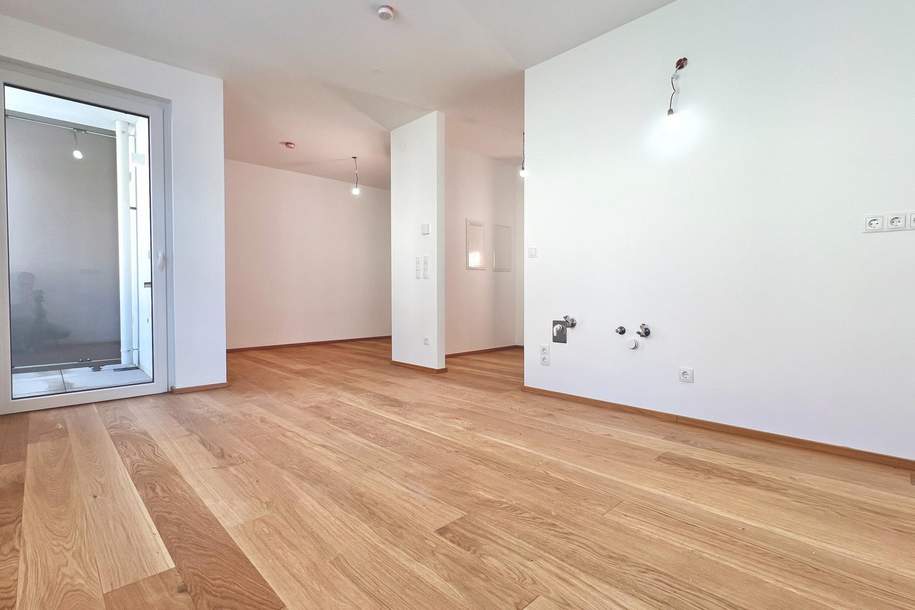 Erstbezug – 2-Zimmer-Charakter-Wohnung mit abtrennbarem Schlafbereich, Loggia, Luft-Wärmepumpe & PV-Anlage, Wohnung-kauf, 182.569,€, 1230 Wien 23., Liesing