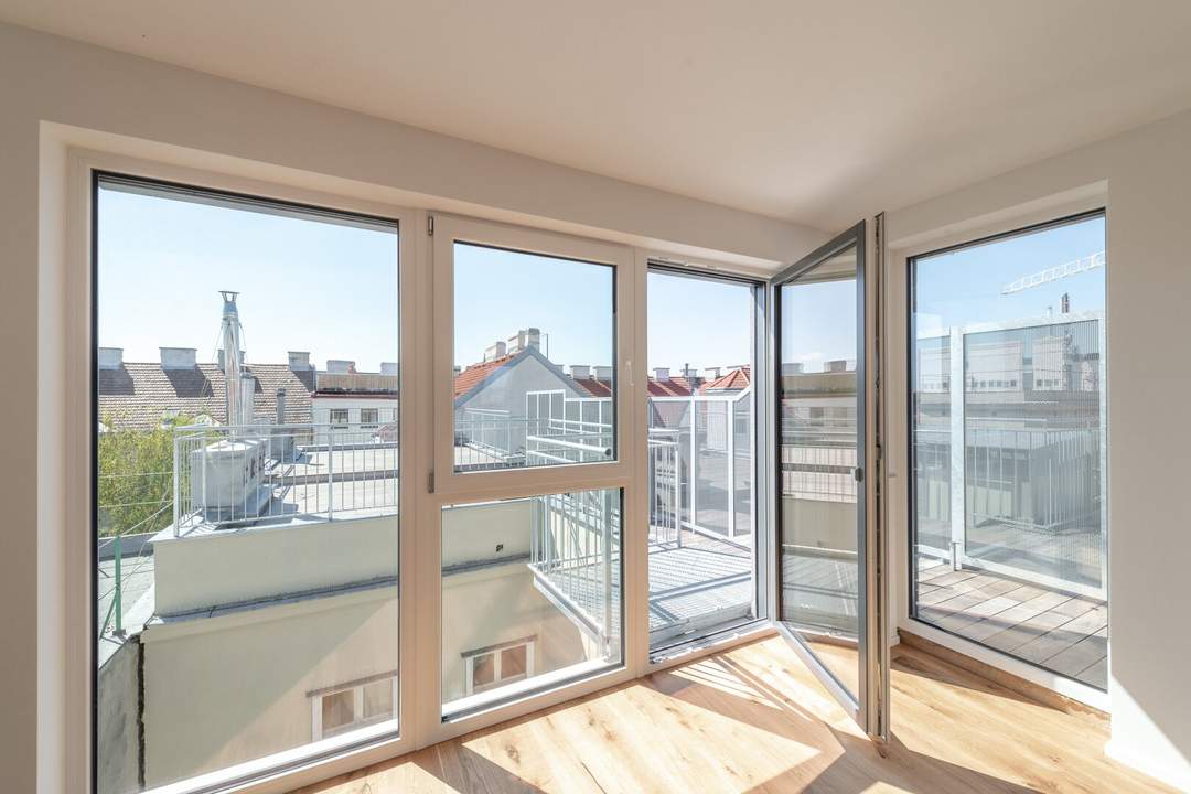 ++NEU++ Außergewöhnliche 3-Zimmer Neubauwohnung mit fantastischer Dachterrasse