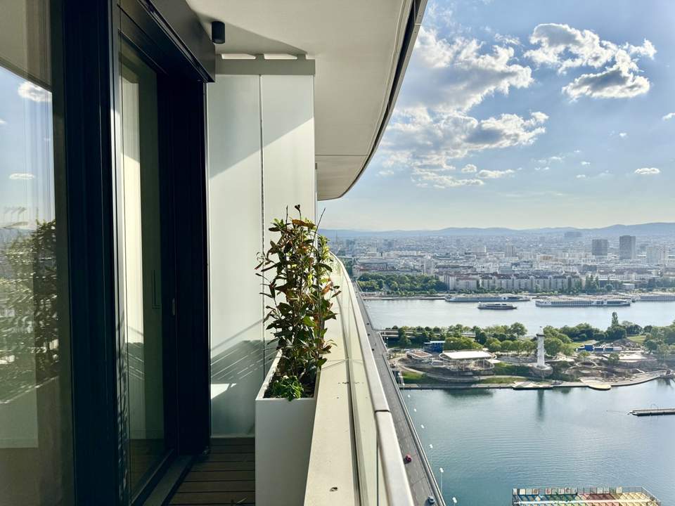 DANUBEFLATS. NEU - 30. Stock! Einmalig - Große 2 Zimmer Wohnung. Wie im Urlaub - Elevate your Lifestyle