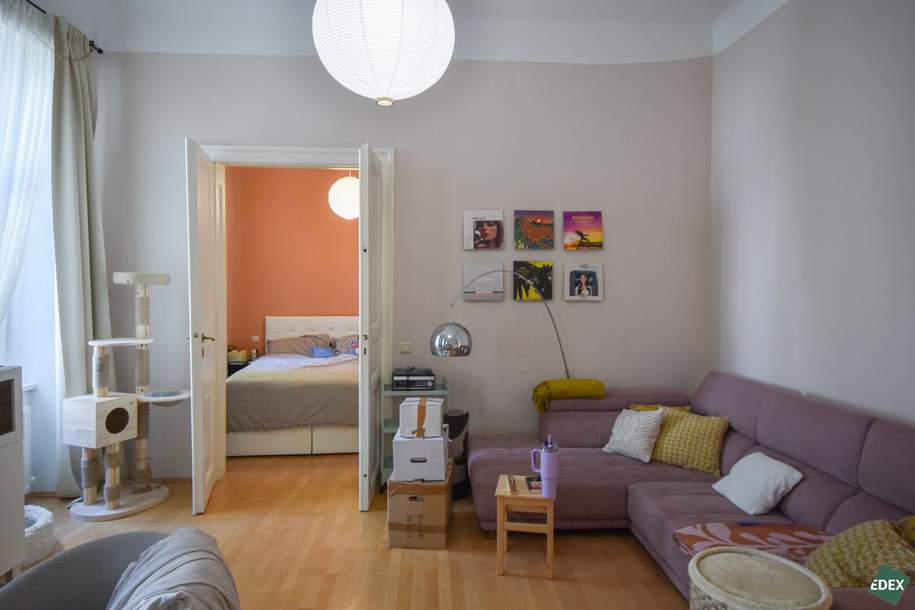 Ruhelage: Schöner 2-Zimmer-Altbau mit Blick in den grünen Hinterhof, Wohnung-kauf, 299.000,€, 1030 Wien 3., Landstraße