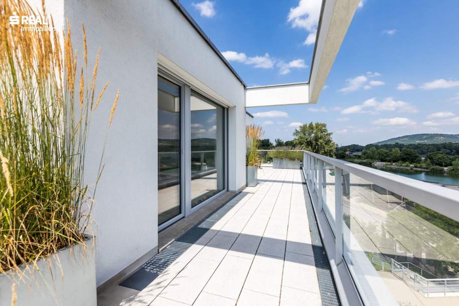 Donaujuwel – Penthouse mit Panorama und privatem Wasserzugang, Wohnung-kauf, 997.000,€, 1190 Wien 19., Döbling