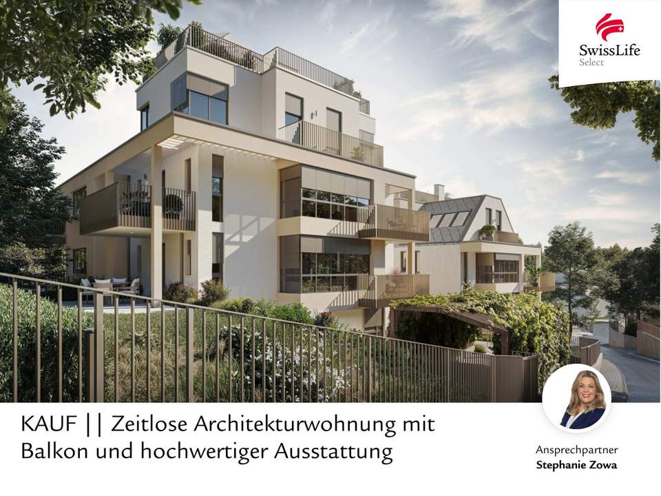 Zeitlose Architekturwohnung mit Balkon und hochwertiger Ausstattung