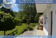 Blockhaus der Extraklasse – eigene Zufahrt – gigantischer Garten!