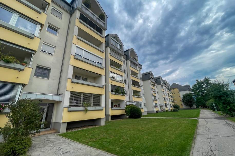 Sonnig wohnen im Hochparterre – 2 Zimmer, Wintergarten &amp; Tiefgaragenplatz, Wohnung-kauf, 227.000,€, 9020 Klagenfurt(Stadt)