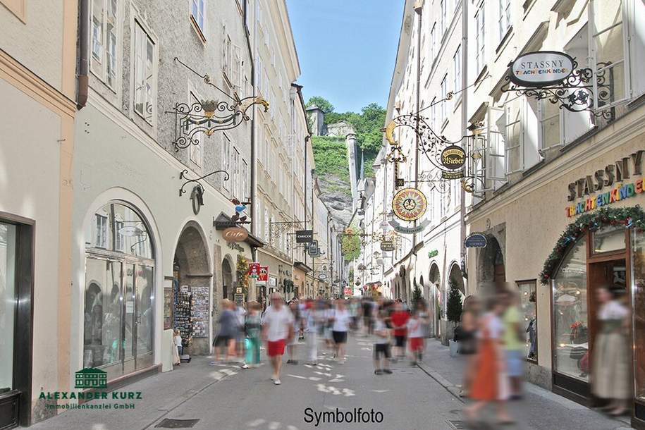 Attraktives Geschäftslokal bei Getreidegasse, Gewerbeobjekt-miete, 5.750,00,€, 5020 Salzburg(Stadt)