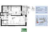 Geräumige 2-Zimmer Wohnung inkl. Einbauküche und Freifläche - ab sofort verfügbar!