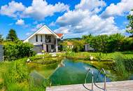 Wohnen wie im privaten Resort - Exklusives Landhaus mit 150 m² Naturschwimmteich und Gartenoase