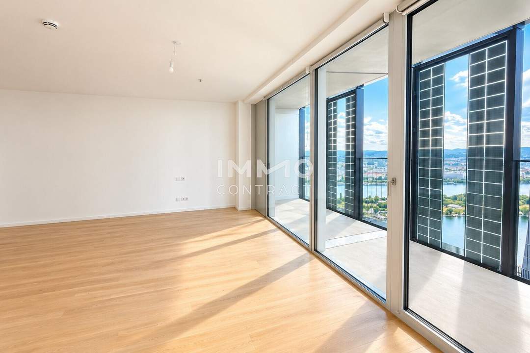 Neu: DC2 Tower direkt an der Donauinsel - Erstbezug 32. Etage