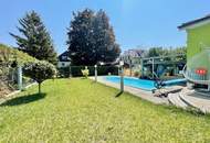 Erweiterbares 68m² Einfamilienhaus mit Garage, Pool &amp; Gartenhaus