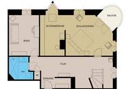 Dachgeschoss-Maisonette mit Loft-Charakter, Wellness-Oase & Weitblick