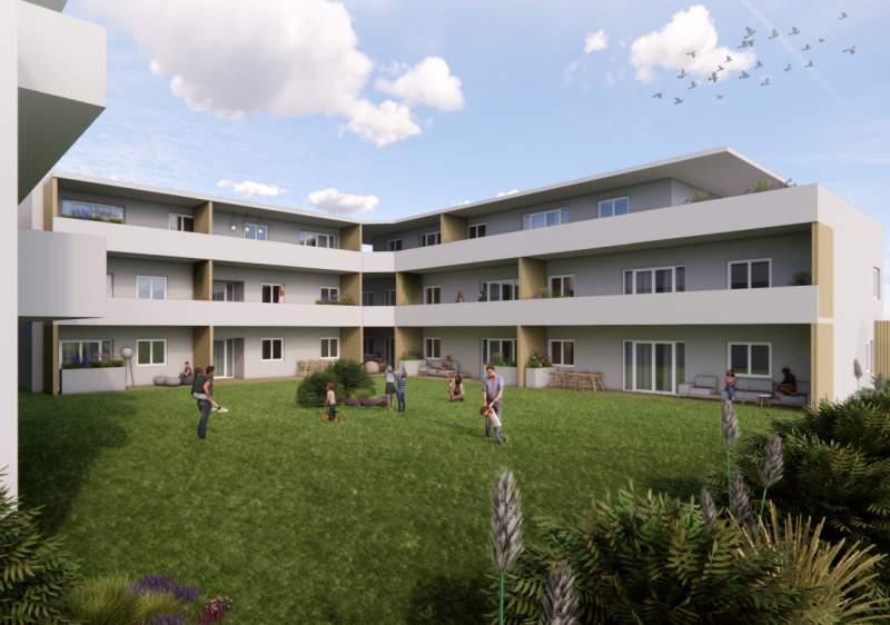 Neubauprojekt: Moderne Penthouse-Eigentumswohnung (57m²) mit großer Terrasse und Lift in Fürstenfeld! Provisionsfrei!