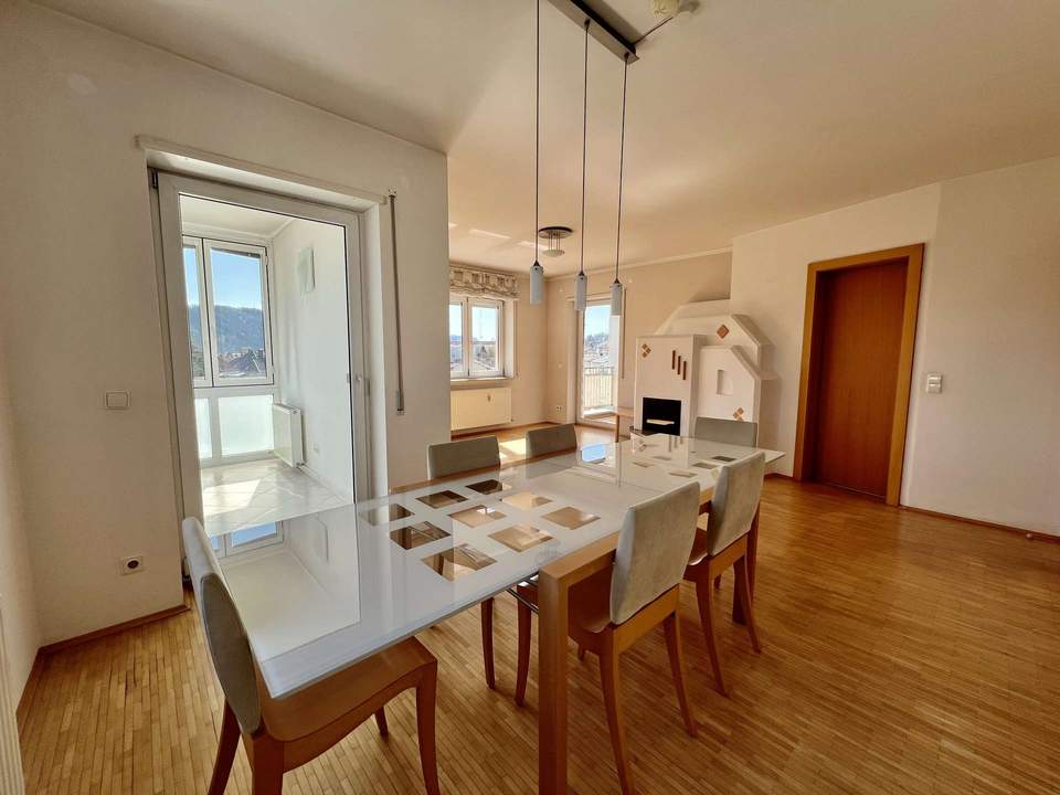 Großzügige 5-Zimmer-Maisonette mit Wintergarten & Kamin in Toplage