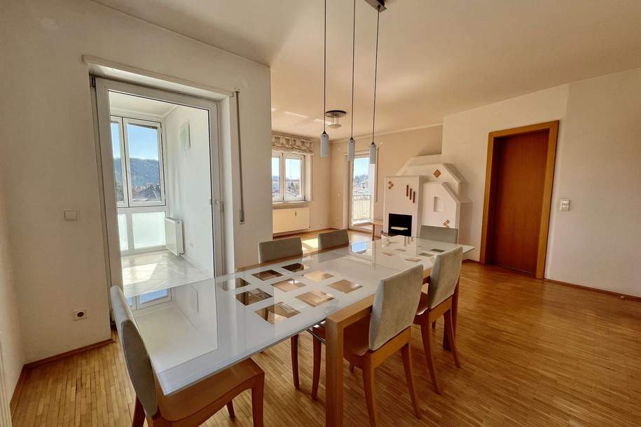 Großzügige 5-Zimmer-Maisonette mit Wintergarten & Kamin in Toplage, Wohnung-kauf, 350.000,€, 9300 Sankt Veit an der Glan