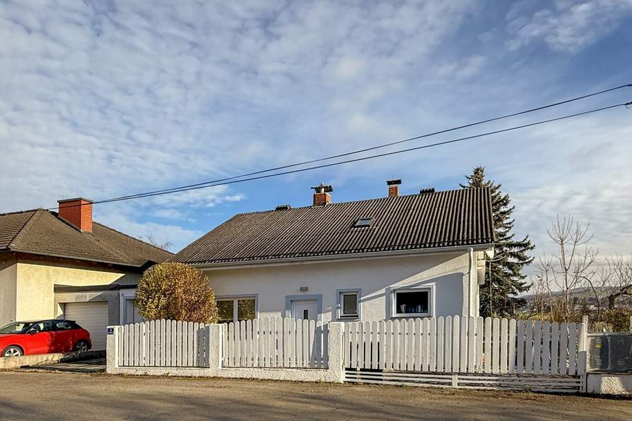 Einfamilienhaus in Katzelsdorf mit Ausblick ins Grüne, 5 Zimmern, Terrasse & Garage, Haus-kauf, 439.000,€, 3434 Tulln