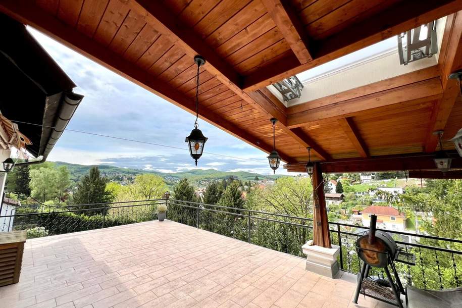 10 Minuten Fahrzeit nach Wien I Klimatisierte Villa mit Weitblick I Wellness, Fitnessraum & Kamin I Terrassen, Balkon & Garten I Hochwertige Ausstattung, Haus-kauf, 1.190.000,€, 3003 Sankt Pölten(Land)