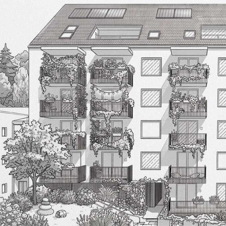 GRAZ - Gries: 41m² Zwei Zimmer-Wohnung + 6m² sonniger BALKON - Nähe Augarten, Fluss - TG Extra - Ihr Eigentum statt Miete zahlen ! Honorarfrei