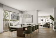 3-Zimmer Erstbezug mit 14 m² Loggia und 39 m² Dachterrasse, direkt am Naschmarkt