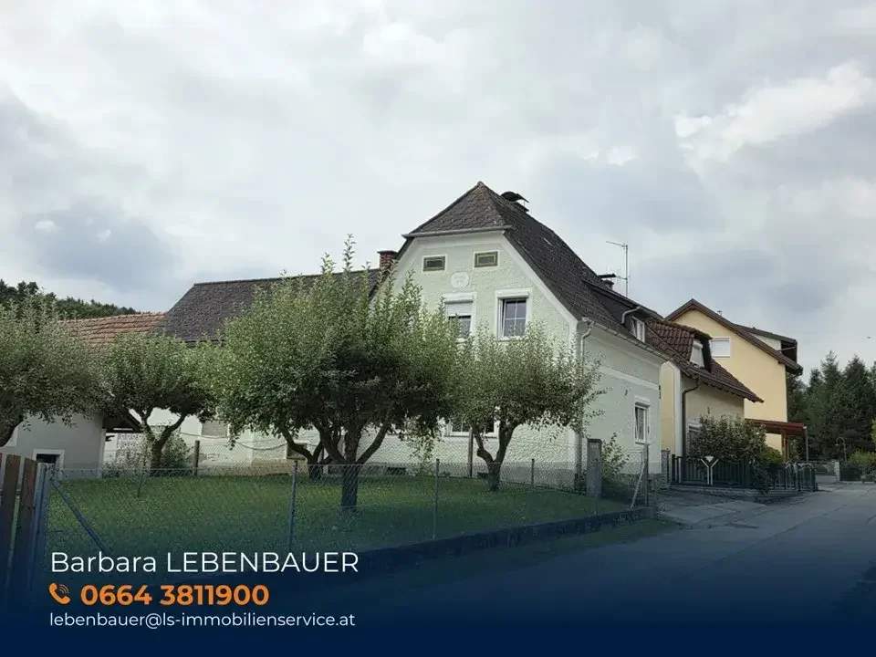 Charmantes Wohnhaus mit großem Grundstück & vielseitigem Entwicklungspotenzial in Rohrbach an der Lafnitz!