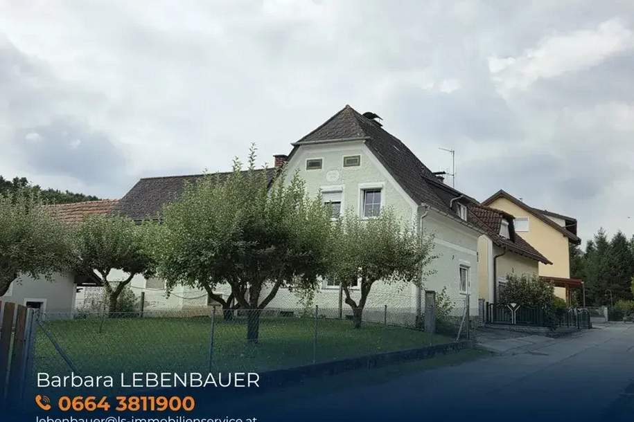 Charmantes Wohnhaus mit großem Grundstück & vielseitigem Entwicklungspotenzial in Rohrbach an der Lafnitz!, Haus-kauf, 110.000,€, 8234 Hartberg-Fürstenfeld