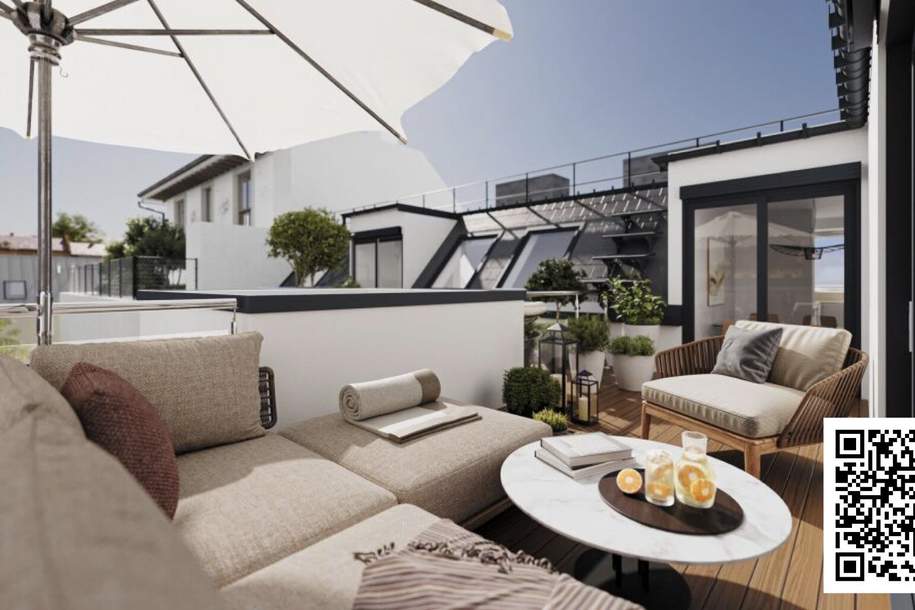 Exklusive DG-Maisonette mit Terrasse im Botschaftsviertel – 145,89 m² Wohnfläche, Wohnung-kauf, 1.687.000,€, 1030 Wien 3., Landstraße