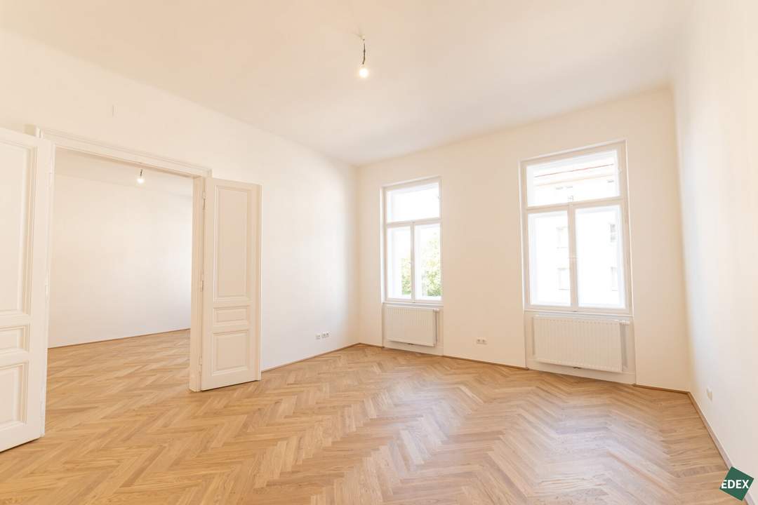 Erstbezug nach Sanierung: Moderne 3-Zimmer-Altbau mit Balkon unweit Hauptbahnhof