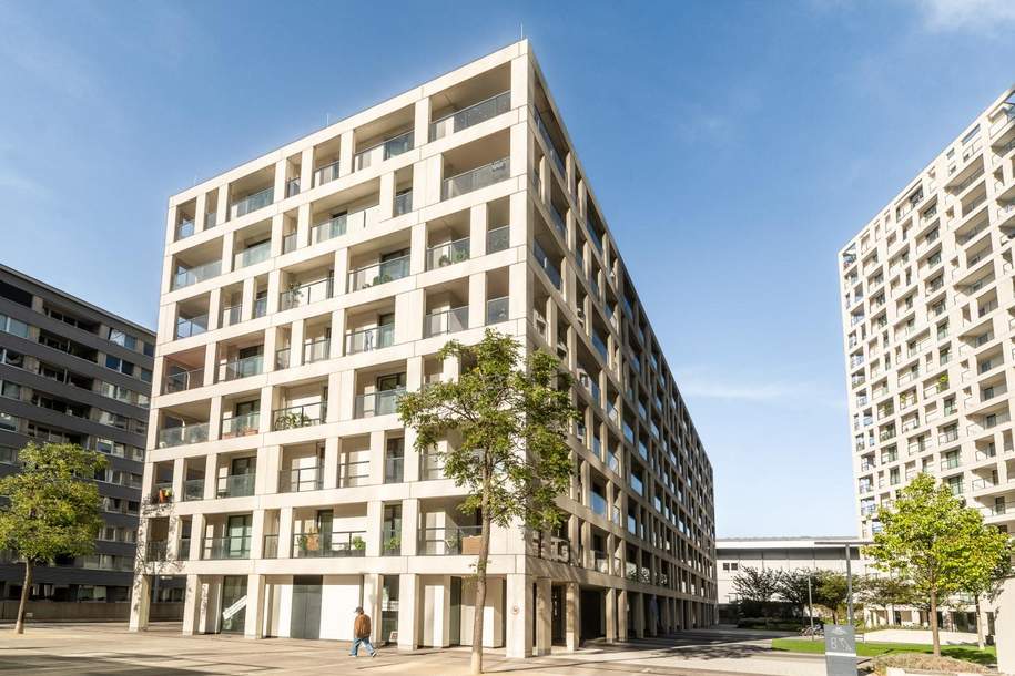 *Preisreduktion* Donauinsel! Uno-City! Charmante Neubau-Wohnung inkl. Garagenplätzen, Wohnung-kauf, 408.000,€, 1220 Wien 22., Donaustadt