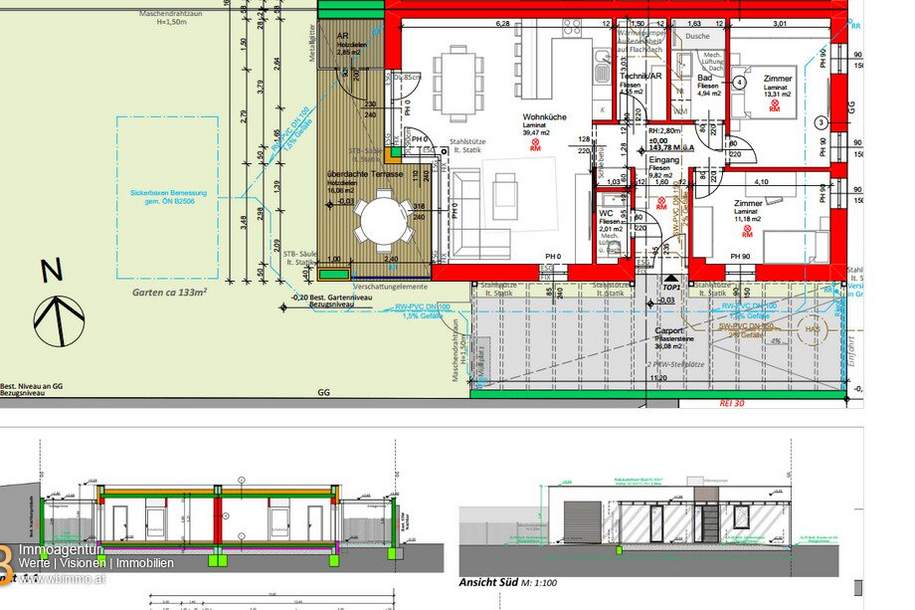 Bungalow Erstbezug 3 Zimmer Nähe Nationalpark, Haus-kauf, 295.000,€, 2292 Gänserndorf