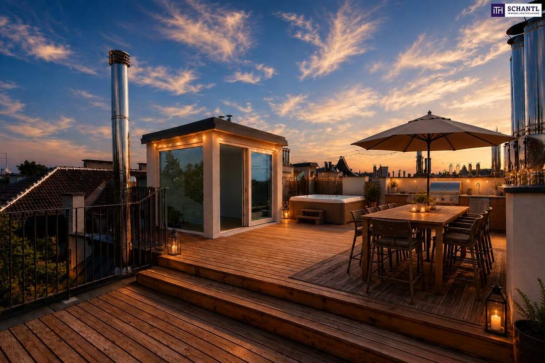 Moderne 3-Zimmer-Wohnung mit großer Dachterrasse – Lichtdurchfluteter Erstbezug nahe Schönbrunn!